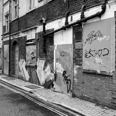 Photograph of the back of the Playboy Club Portsmouth